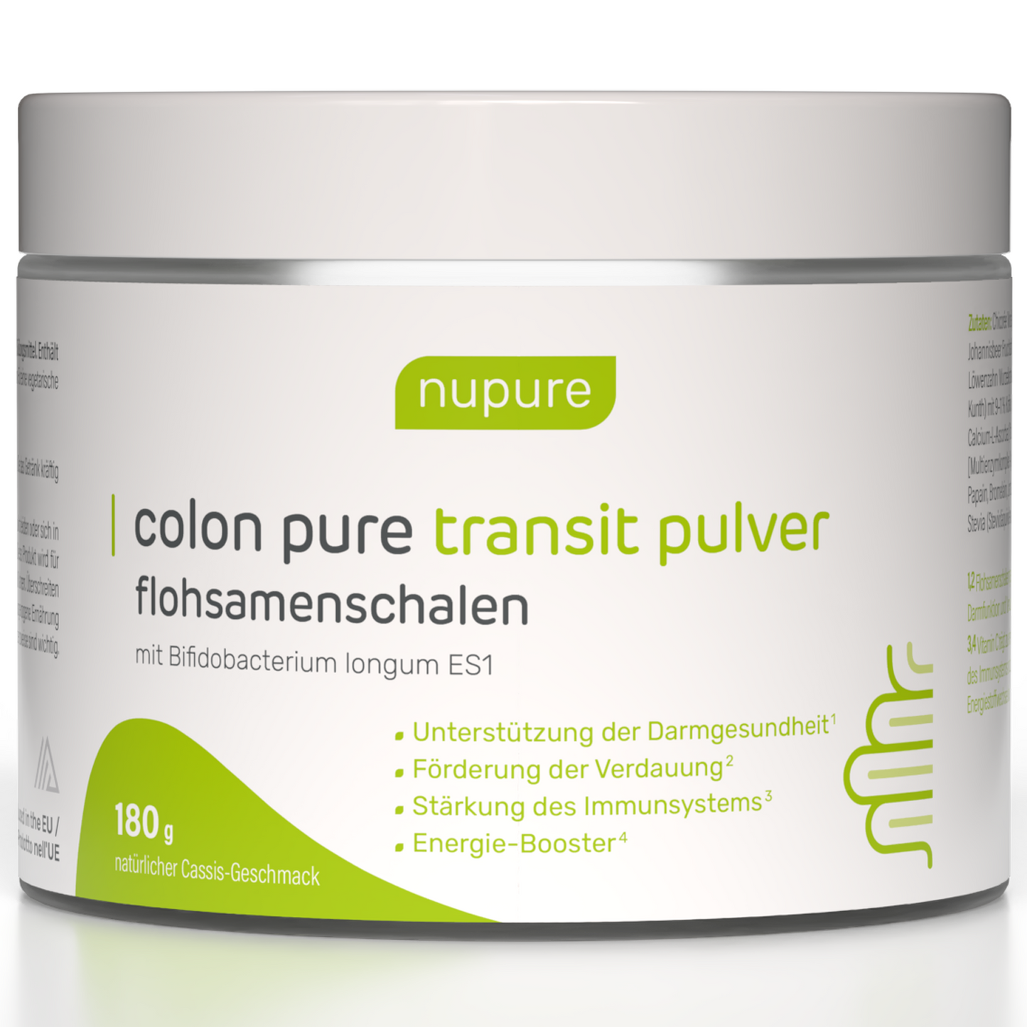 Colon Pure Transit Pulver Flohsamenschalen - 2 Packungen