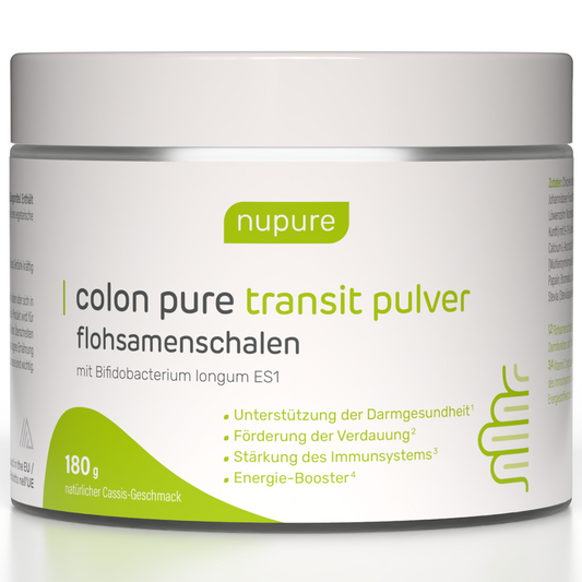 Colon Pure Transit Pulver Flohsamenschalen - 4 Packungen