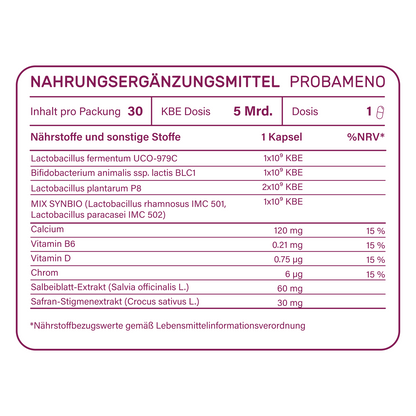 probameno Wechseljahre PRO - 4 Packungen